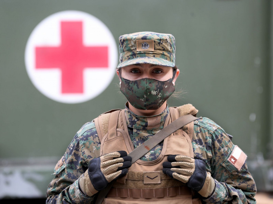 Las FFAA de Chille llevan cinco periodos seguidos de Estado de Catástrofe. Foto: Ministerio de Defensa Nacional