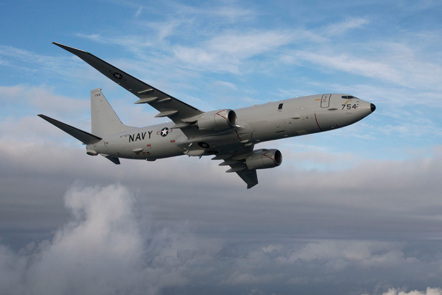 Avión de patrulla marítima P-8A Poseidon. Foto: Boeing