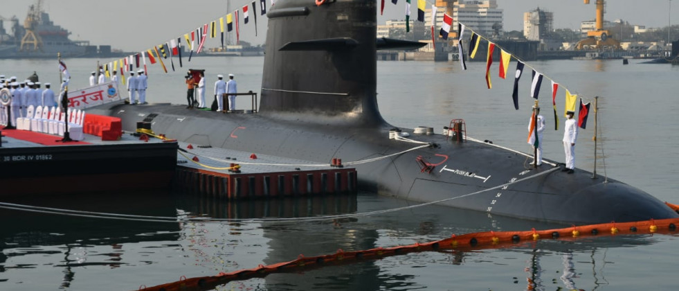 Submarino indio INS Karanj. Foto: Naval Group