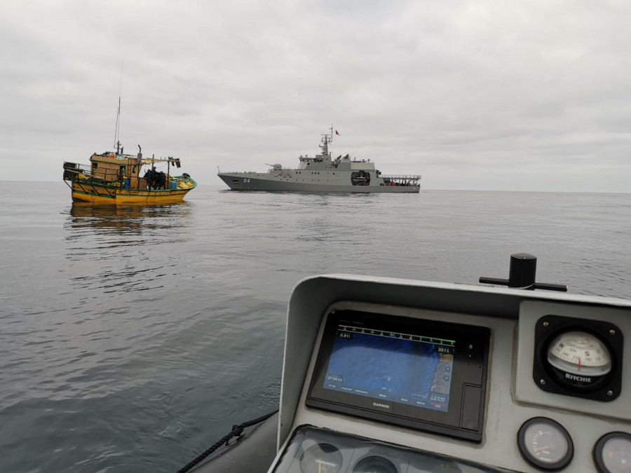 La pesca ilegal es uno de los problemas planteados en esta iniciativa. Foto: Armada de Chile