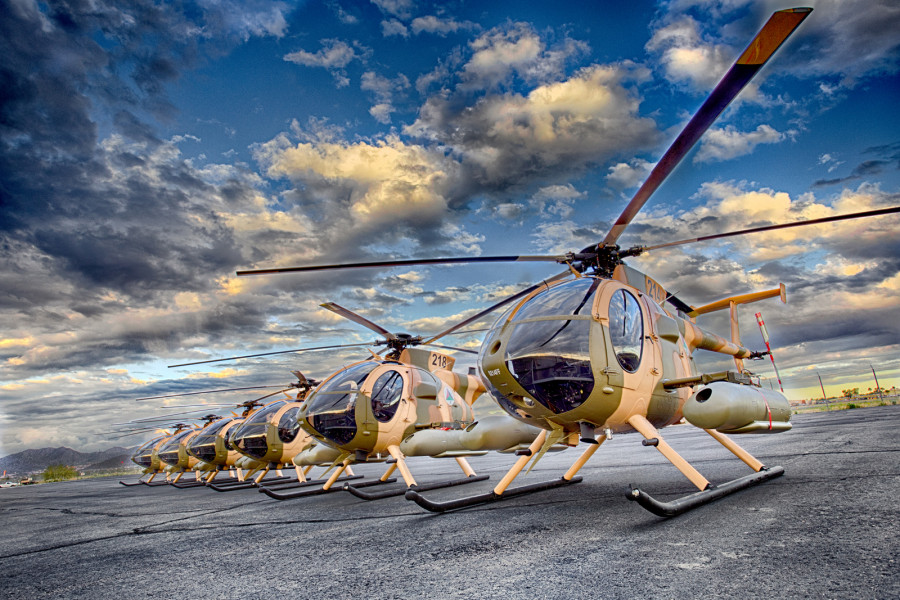 Helicóptero MD530F. Foto: MD Helicopters.