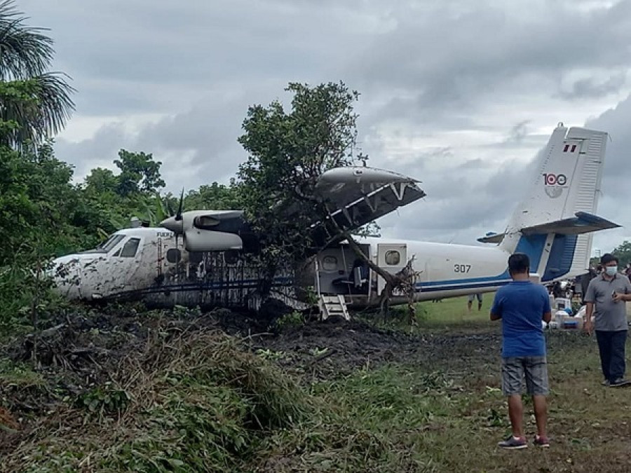 Aeronave siniestrada. Foto: Andina Agencia Estatal de Noticias