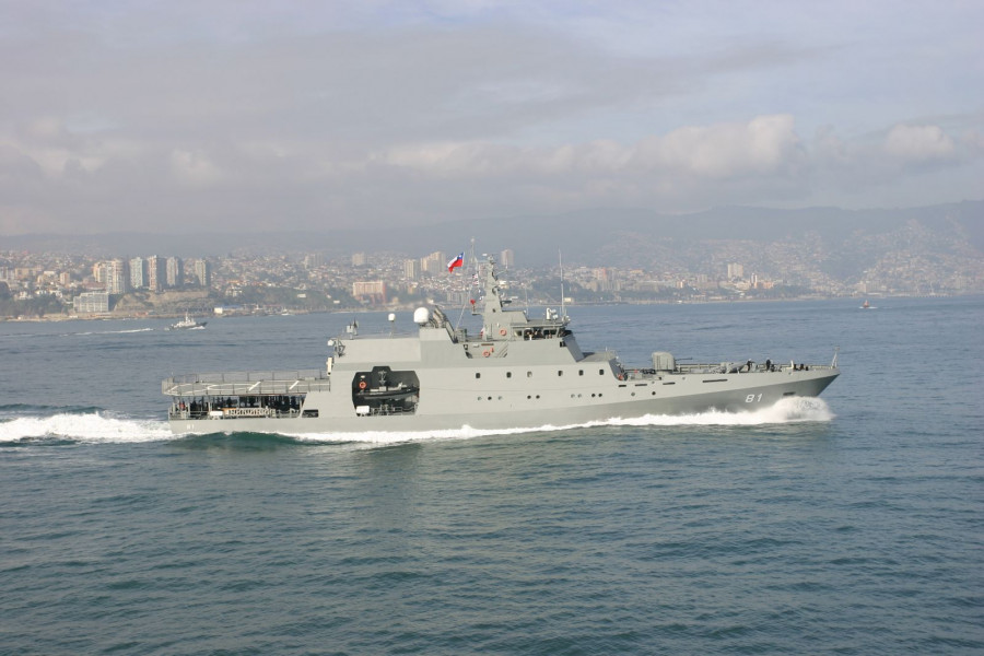 El OPV-81 Piloto Pardo fue construido en Asmar Talcahuano y está en servicio desde el 2008. Foto: Armada de Chile
