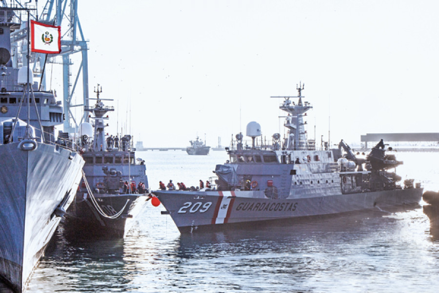 La tercera dupla de patrulleras marítimas PGCP-50 en el Callao. Foto: SIMA Perú