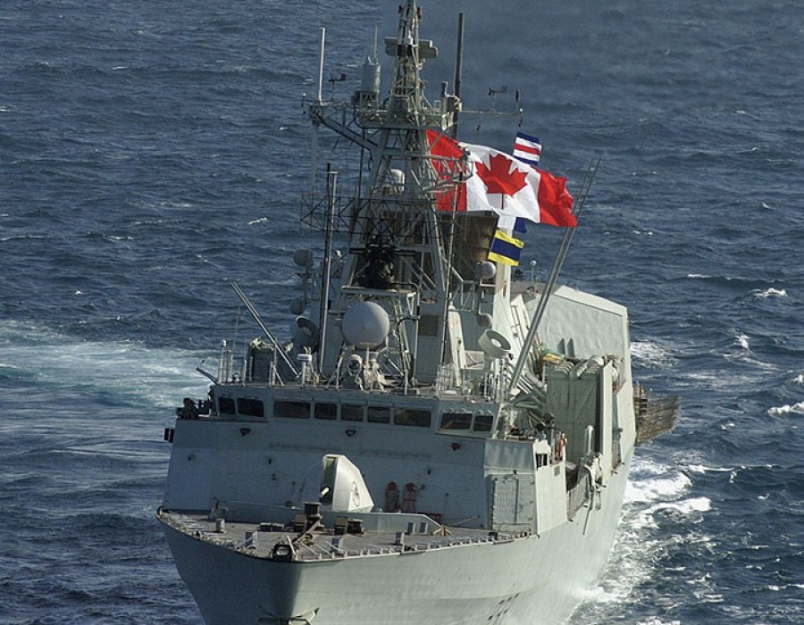 Buque militar canadiense. Foto: Armada canadiense