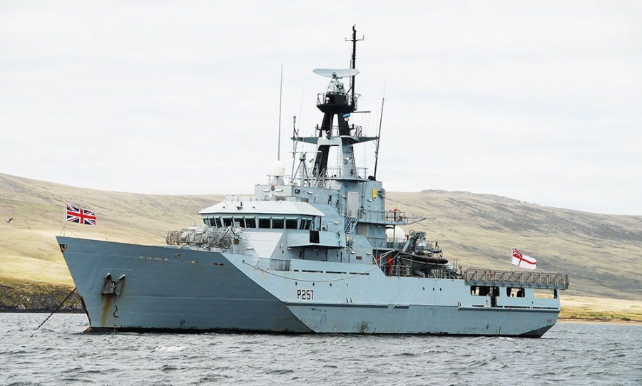 O HMS Clyde deverá patrulhar as águas no entorno das Ilhas Falklands até o final de 2019.