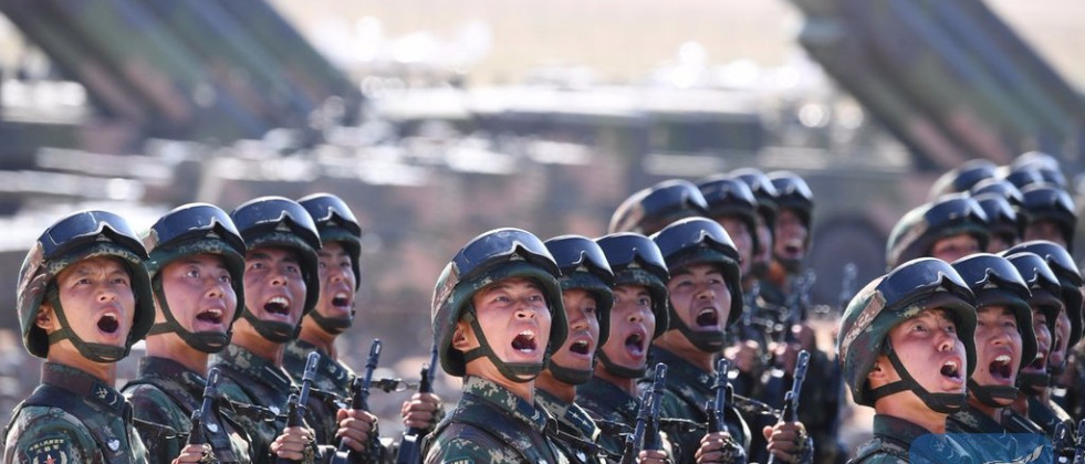 Desfile militar en China. Foto: Xinhua  Twitter