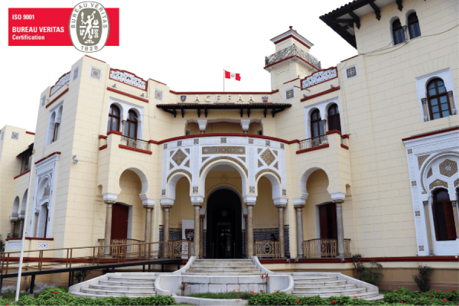 Fachada de la sede de la Acffaa en la ciudad de Lima. Foto: Agencia de Compras de las Fuerzas Armadas del Perú