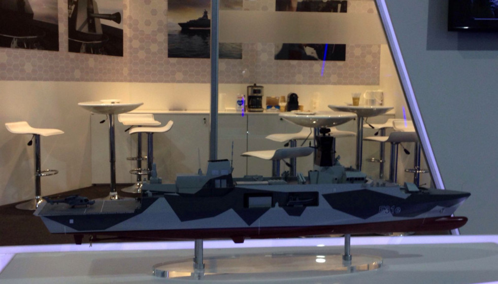 El diseño Leander de BAE Systems espera encontrar un lugar en las armadas latinoamericanas. Foto: Nicolás García Infodefensa.com
