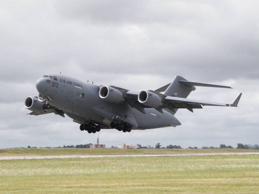 Boeing C-17 Globemaster de la USAF Foto: Pablo Martínez