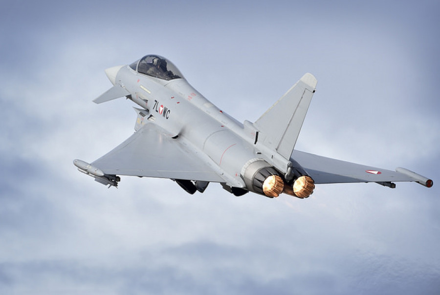 Eurofighter de la Fuerza Aérea de Austria. Foto: Ministerio Defensa de Austria