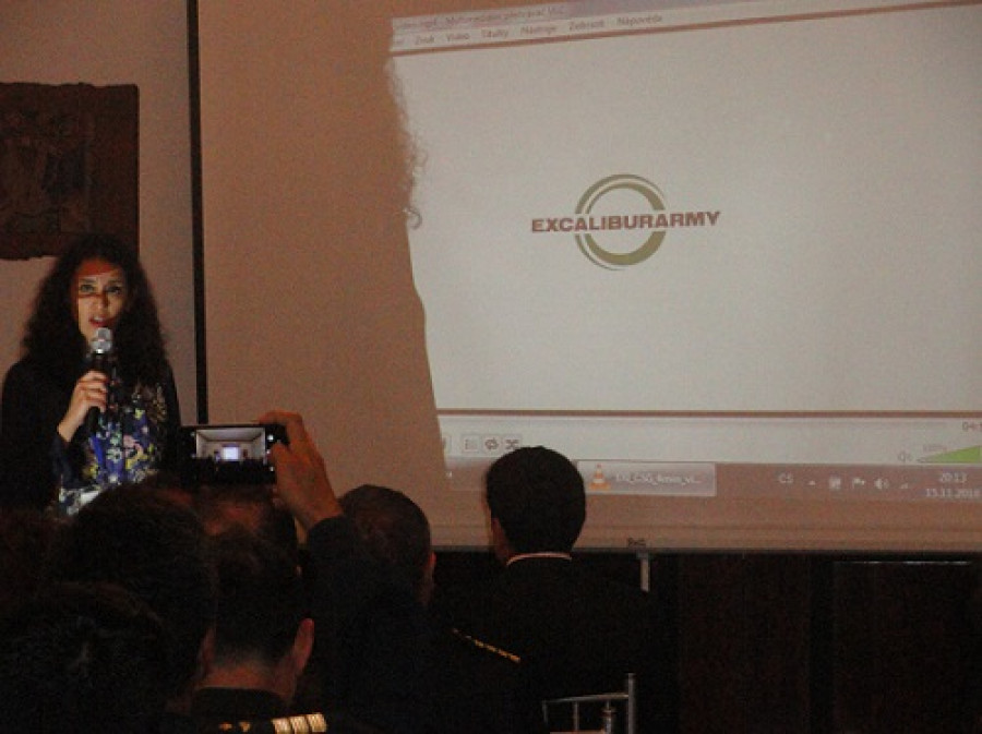 Citlalli Garnica, en el reciente seminario en la Embajada checa en Lima. Foto: Peter Watson