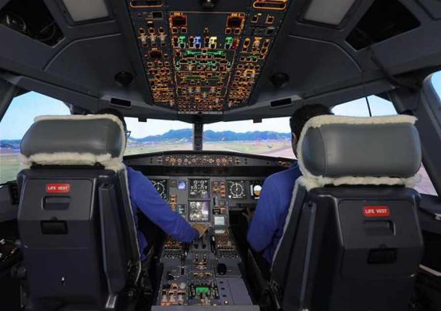 Simulador del A330 MRTT. Foto: Airbus