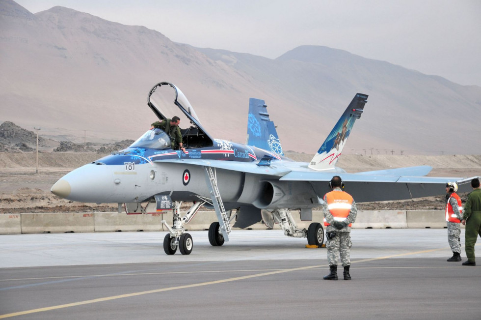 Avión de combate CF-18 canadiense. Foto: Fuerza Aérea de Canadá