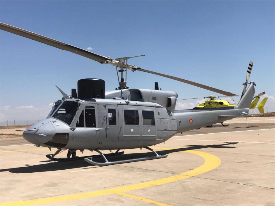 Sexto helicóptero AB-212 modernizado. Foto: Babcock España