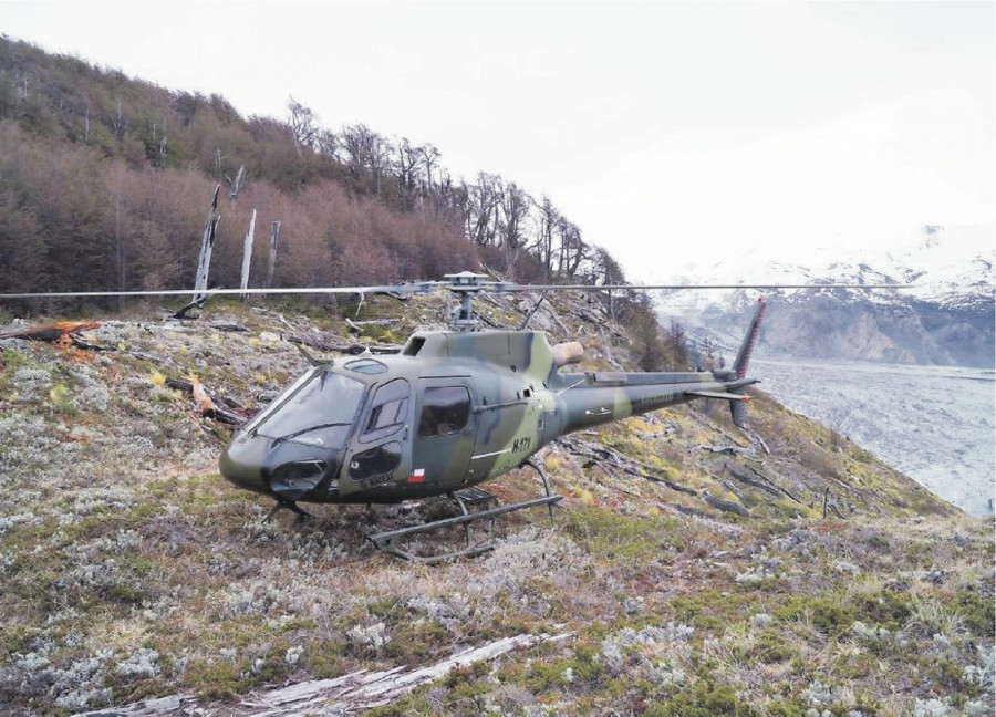 Helicóptero AS350B3H125 Ecureuil asignado al Pelotón de Aviación de Ejército N° 4 Coyhaique. Foto: Ejército de Chile