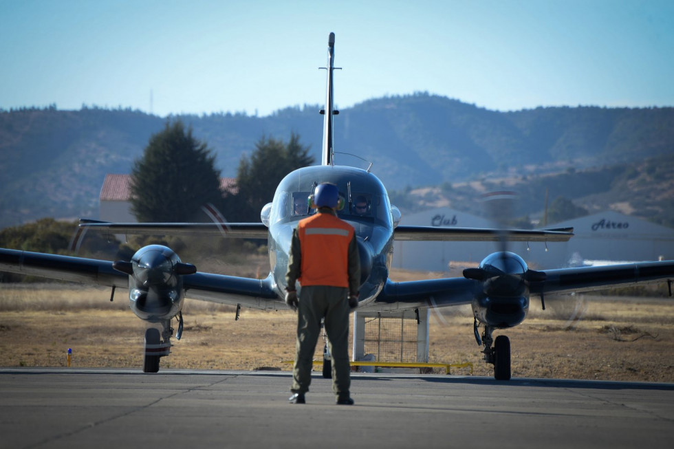 P 111 de la Aviacion Naval de la Armada de Chile en base aeronaval Concon