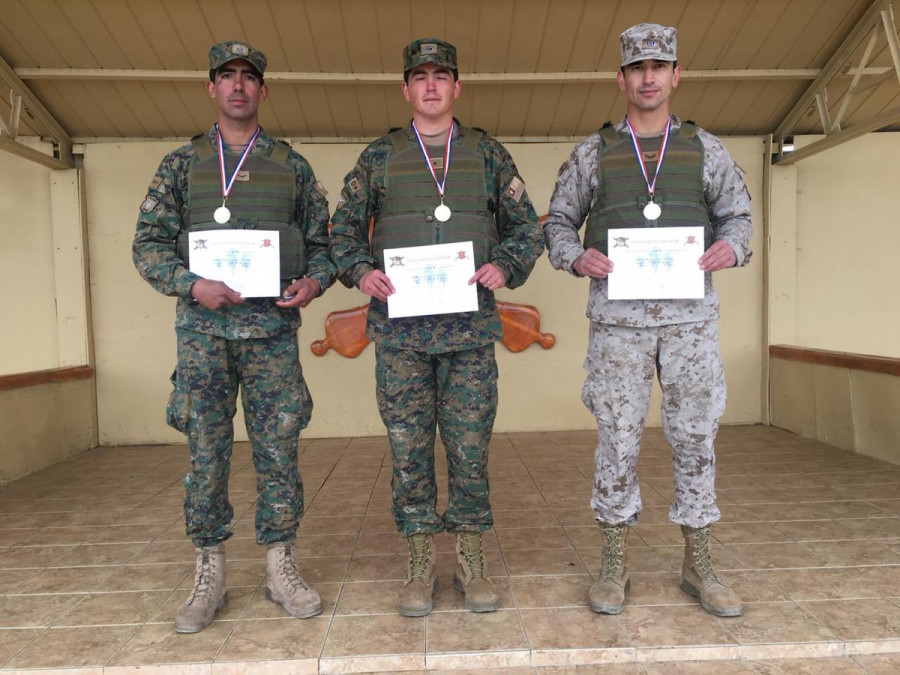 Los ganadores de la categoría de cabo primero y cabo segundo participarán en el evento Best Warrior 2019 en Texas. Foto: Ejército de Chile
