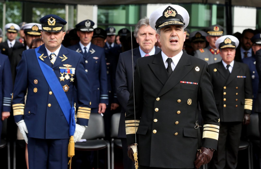 El nuevo Jefe del Estado Mayor Conjunto, vicealmirante Rodrigo Álvarez. Foto: Ministerio de Defensa