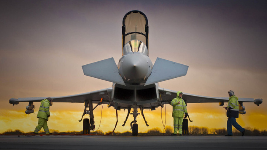 Avión de combate Eurofighter. Foto: BAE Systems