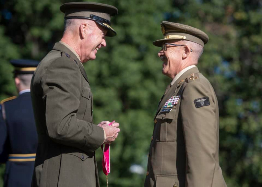 Ceremonia de entrega de la Legión del Mérito. Foto: USA Joint Chiefs of Staff