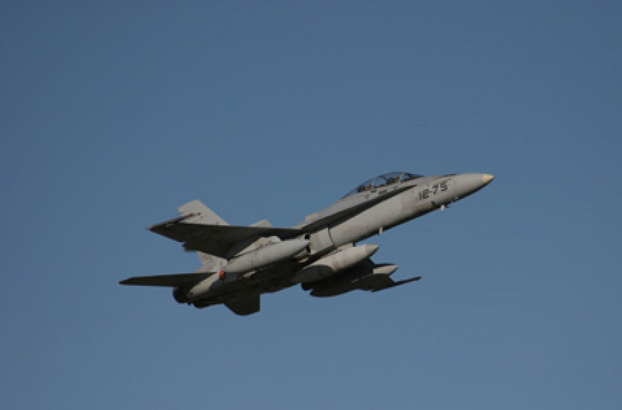 Caza de combate F-18. Foto: Ejército del Aire