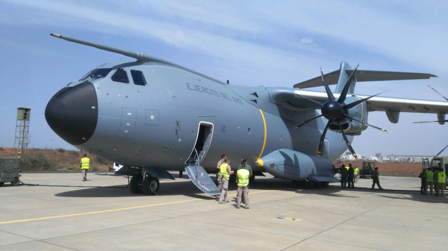 Avión de transporte A400M. Foto: Ejército del Aire
