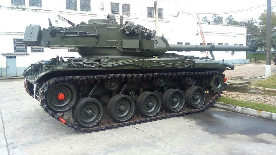 Tanque ligero M-41C Foto: Usuario Parachute Foro Uruguaymilitaria.com
