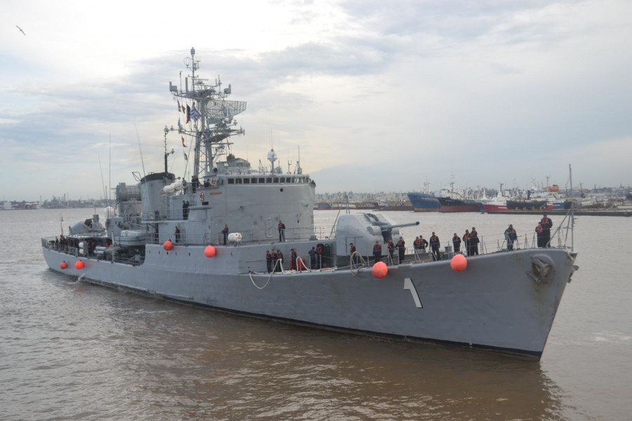 Fragata ROU 1 Uruguay.  Foto: Armada Nacional del Uruguay.