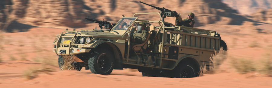 Uno de los vehículos tácticos Fox, de Jankel Tactical Systems, que El Salvador buscaría adquirir. Foto: Jankel Tactical Systems.