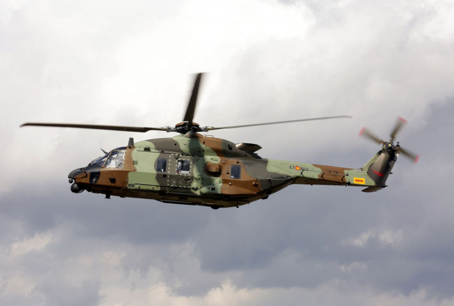 Helicóptero NH90 de las Famet. Foto: Ejército de Tierra