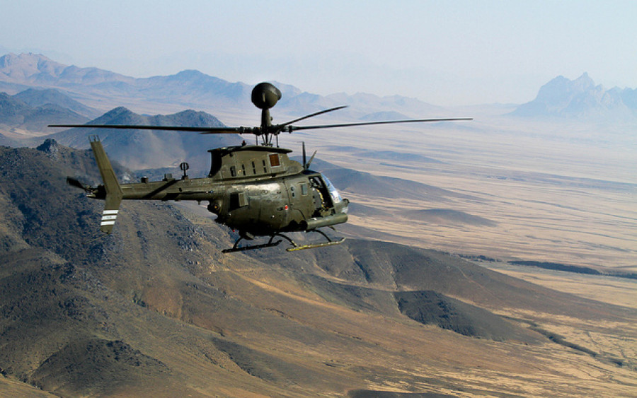 Helicóptero Bell OH-58 Kiowa. Foto: Departamento de Defensa de Estados Unidos.