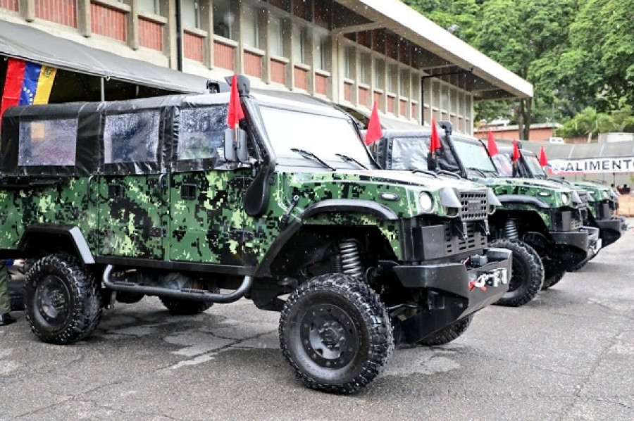 Vehículos tácticos Tiuna repotenciados para la dotación de las unidades. Foto: 8° Cuerpo Logístico del Ejército de Venezuela.