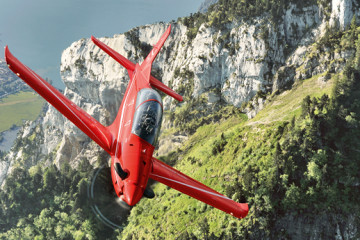 Avión de entrenamiento PC-21. Foto: Pilatus