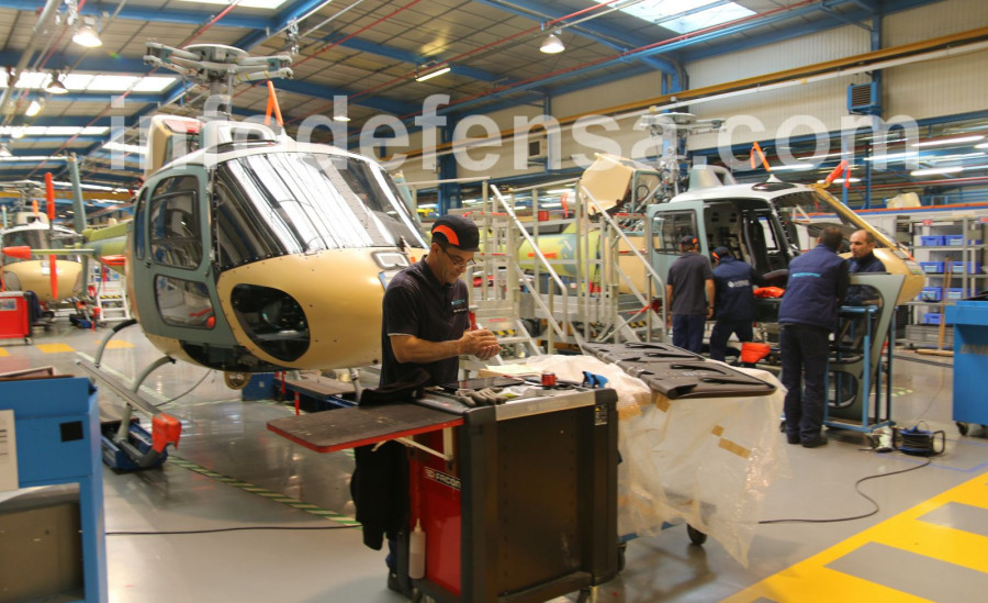 Planta de montaje de helicópteros ligeros de Airbus en Marignane. Foto: Ginés Soriano Forte  Infodefensa.com
