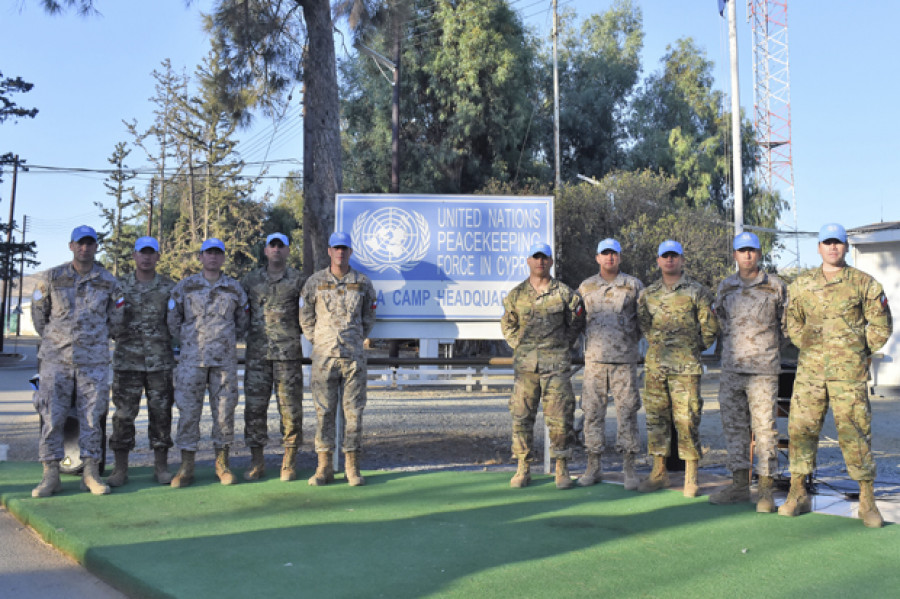 Chile mantiene desplegado personal del Ejército y la Armada en la operación Unfycip desde el año 2003. Foto: Emco