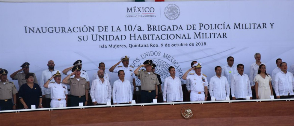 Inauguración de la 10a. Brigada de Policía Militar. Imagen Sedena