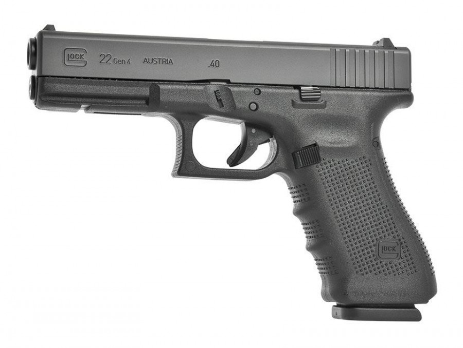 Glock modelo 22 Gen 4 calibre .40 S&W. Foto: Glock