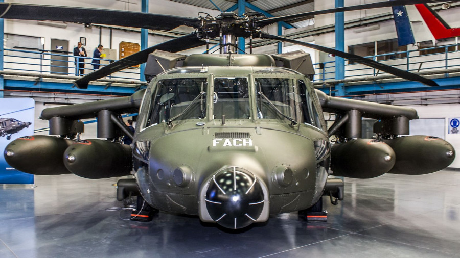 Sikorsky MH-60M Black Hawk de la Fuerza Aérea de Chile. Foto: Issan Valenzuela.