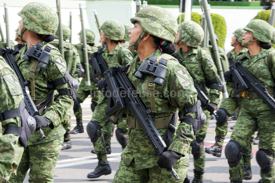 El FX 05 Xiuhcóatl se esta convirtiendo en el arma estándar del ejército Mexicano. Foto M. García