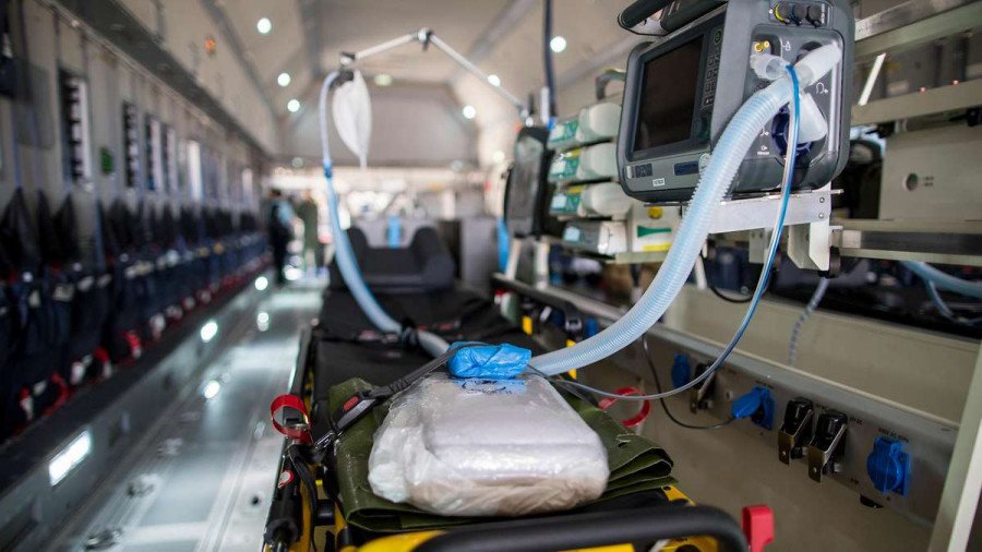Interior del A400M configurado como Medevac. Foto: BundeswehrTorsten Kraatz
