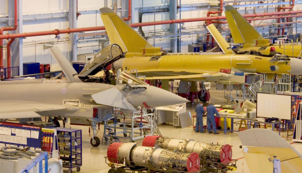 Fábrica de cazas Eurofighter. Foto: Eurofighter