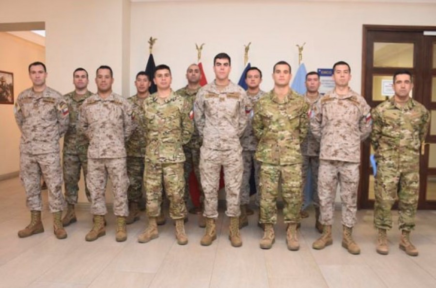 El contingente chileno permanecerá en Chipre por seis meses. Foto: Estado Mayor Conjunto