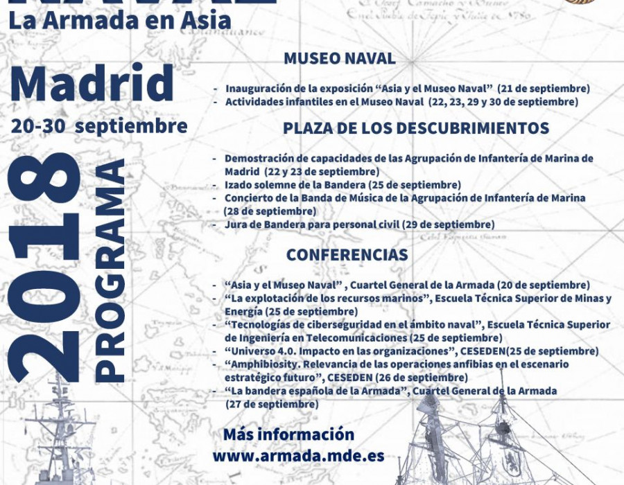 Cartel de la VIII edición de la Semana Naval. Foto: Armada