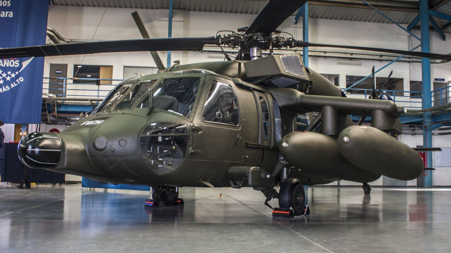 El Sikorsky MH-60M Black Hawk es una de las últimas adquisiciones de la FACh. Foto: Issan Valenzuela