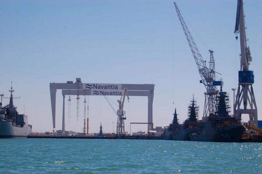 Astilleros de Navantia en Puerto Real. Foto: Navantia