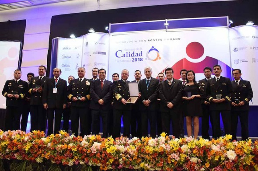 La MGP recibió hace unos días el premio a la calidad de la Sociedad Nacional de Industrias del Perú. Foto: Marina de Guerra del Perú
