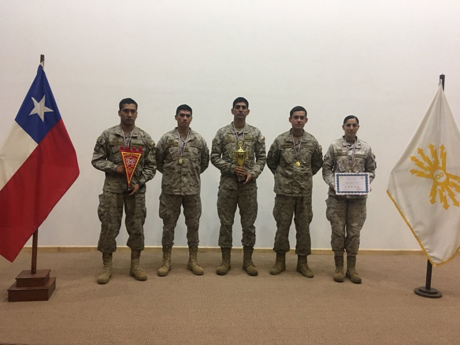 El equipo de la I División se impuso tras dos días de exigentes pruebas técnicas en el campo Las Bandurrias. Foto: Ejército de Chile