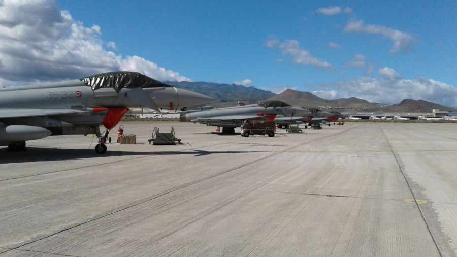 Instalaciones de la base de Gando en Gran Canaria. Foto: Ejército del Aire