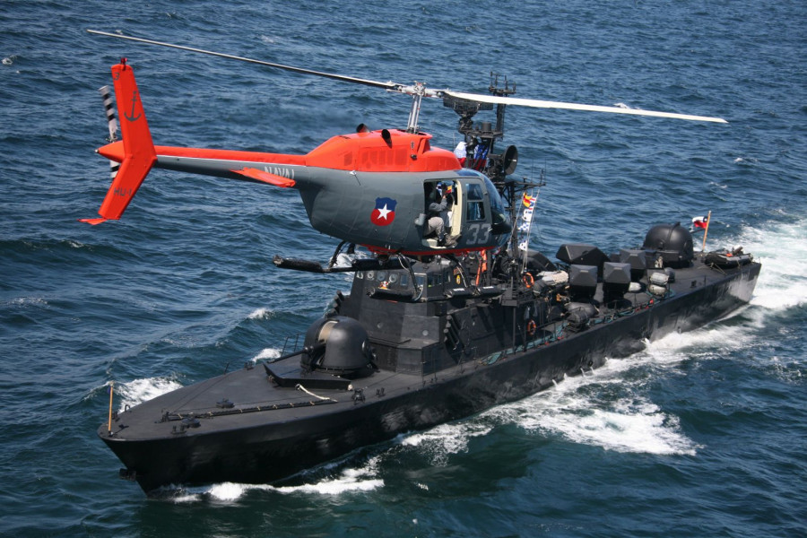 Bell UH-57B Jet Ranger. Foto: Armada de Chile
